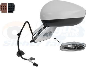 Van Wezel 1075817 - Specchio retrovisore esterno www.autoricambi360.it
