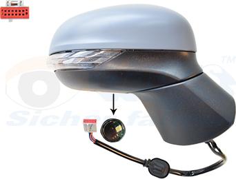 Van Wezel 1853818 - Specchio retrovisore esterno www.autoricambi360.it
