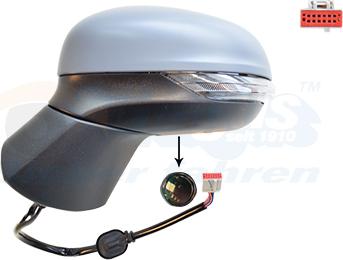 Van Wezel 1853817 - Specchio retrovisore esterno www.autoricambi360.it