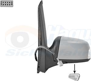 Van Wezel 1864827 - Specchio retrovisore esterno www.autoricambi360.it