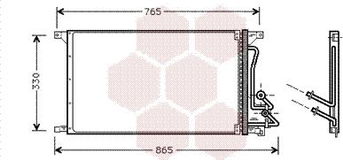 Van Wezel 18005304 - Condensatore, Climatizzatore www.autoricambi360.it
