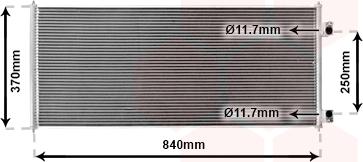 Van Wezel 18005303 - Condensatore, Climatizzatore www.autoricambi360.it