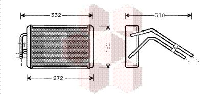 Van Wezel 18006291 - Scambiatore calore, Riscaldamento abitacolo www.autoricambi360.it