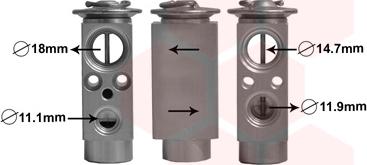 Van Wezel 18001380 - Valvola ad espansione, Climatizzatore www.autoricambi360.it
