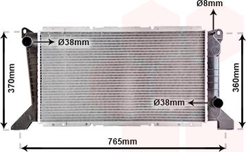 Van Wezel 18002203 - Radiatore, Raffreddamento motore www.autoricambi360.it