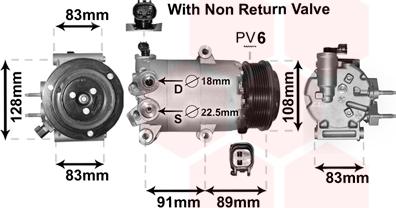 Van Wezel 1800K588 - Compressore, Climatizzatore www.autoricambi360.it