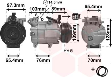 Van Wezel 1800K391 - Compressore, Climatizzatore www.autoricambi360.it