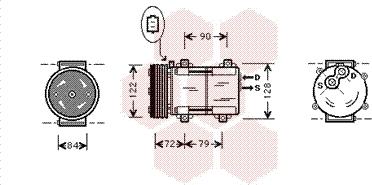Van Wezel 1800K351 - Compressore, Climatizzatore www.autoricambi360.it