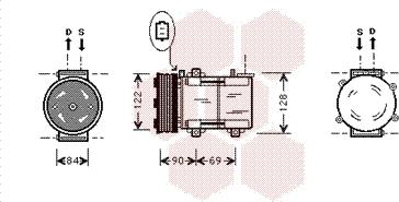 Van Wezel 1800K352 - Compressore, Climatizzatore www.autoricambi360.it