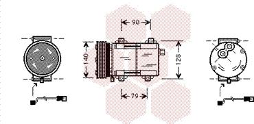 Van Wezel 1800K288 - Compressore, Climatizzatore www.autoricambi360.it