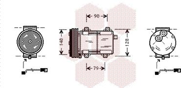 Van Wezel 1800K283 - Compressore, Climatizzatore www.autoricambi360.it