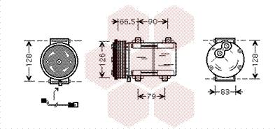 Van Wezel 1800K276 - Compressore, Climatizzatore www.autoricambi360.it
