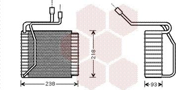 Van Wezel 1800V109 - Evaporatore, Climatizzatore www.autoricambi360.it
