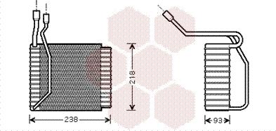 Van Wezel 1800V110 - Evaporatore, Climatizzatore www.autoricambi360.it