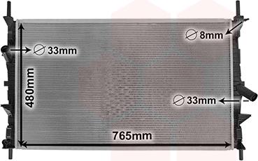 Van Wezel 18012706 - Radiatore, Raffreddamento motore www.autoricambi360.it