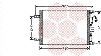 Van Wezel 13005252 - Condensatore, Climatizzatore www.autoricambi360.it