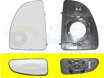 Van Wezel 1747835 - Vetro specchio, Specchio esterno www.autoricambi360.it