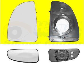 Van Wezel 1747838 - Vetro specchio, Specchio esterno www.autoricambi360.it