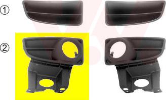 Van Wezel 1709594 - Griglia di ventilazione, Paraurti www.autoricambi360.it