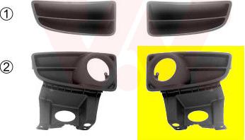Van Wezel 1709593 - Griglia di ventilazione, Paraurti www.autoricambi360.it