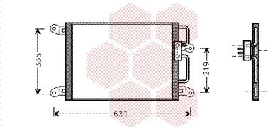 Van Wezel 17005203 - Condensatore, Climatizzatore www.autoricambi360.it