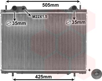 Van Wezel 17002185 - Radiatore, Raffreddamento motore www.autoricambi360.it