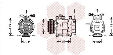 Van Wezel 1700K049 - Compressore, Climatizzatore www.autoricambi360.it