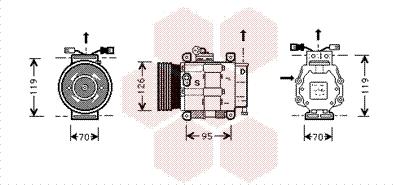 Van Wezel 1700K048 - Compressore, Climatizzatore www.autoricambi360.it