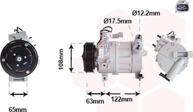 Van Wezel 1701K708 - Compressore, Climatizzatore www.autoricambi360.it