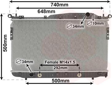 Van Wezel 81002135 - Radiatore, Raffreddamento motore www.autoricambi360.it