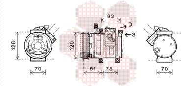 Van Wezel 8100K099 - Compressore, Climatizzatore www.autoricambi360.it