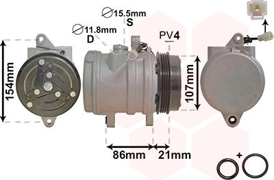 Van Wezel 8100K079 - Compressore, Climatizzatore www.autoricambi360.it