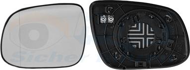 Van Wezel 8355837 - Vetro specchio, Specchio esterno www.autoricambi360.it