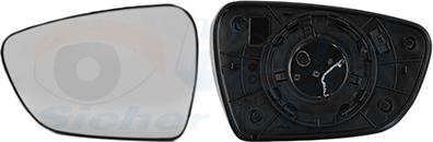Van Wezel 8356831 - Vetro specchio, Specchio esterno www.autoricambi360.it