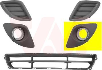 Van Wezel 8353593 - Griglia di ventilazione, Paraurti www.autoricambi360.it