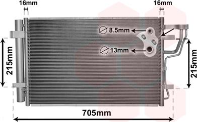 Van Wezel 83005102 - Condensatore, Climatizzatore www.autoricambi360.it