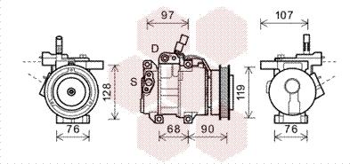 Van Wezel 8300K161 - Compressore, Climatizzatore www.autoricambi360.it