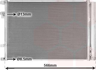 Van Wezel 83015708 - Condensatore, Climatizzatore www.autoricambi360.it
