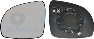 Van Wezel 8313861 - Vetro specchio, Specchio esterno www.autoricambi360.it