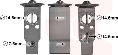 Van Wezel 82001397 - Valvola ad espansione, Climatizzatore www.autoricambi360.it