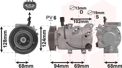 Van Wezel 8200K442 - Compressore, Climatizzatore www.autoricambi360.it