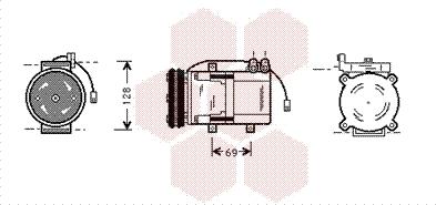 Van Wezel 8200K063 - Compressore, Climatizzatore www.autoricambi360.it