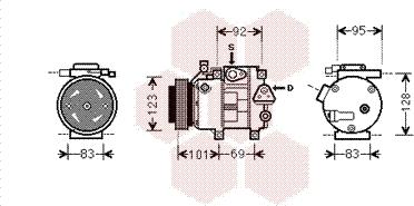 Van Wezel 8200K214 - Compressore, Climatizzatore www.autoricambi360.it