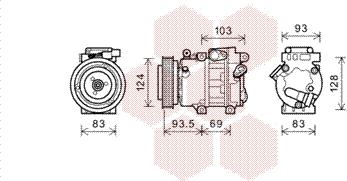 Van Wezel 8200K238 - Compressore, Climatizzatore www.autoricambi360.it