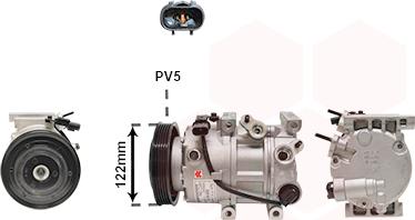Van Wezel 8201K715 - Compressore, Climatizzatore www.autoricambi360.it