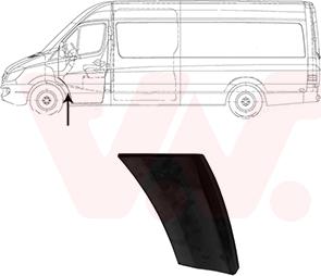 Van Wezel 3077421 - Modanatura decorativa / protettiva, Parafango www.autoricambi360.it