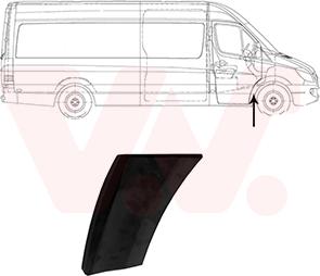 Van Wezel 3077422 - Modanatura decorativa / protettiva, Parafango www.autoricambi360.it
