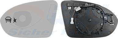 Van Wezel 3854835 - Vetro specchio, Specchio esterno www.autoricambi360.it