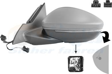 Van Wezel 3807827 - Specchio retrovisore esterno www.autoricambi360.it