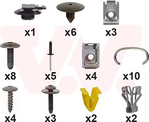 Van Wezel 3396794 - Kit montaggio, Paraurti www.autoricambi360.it